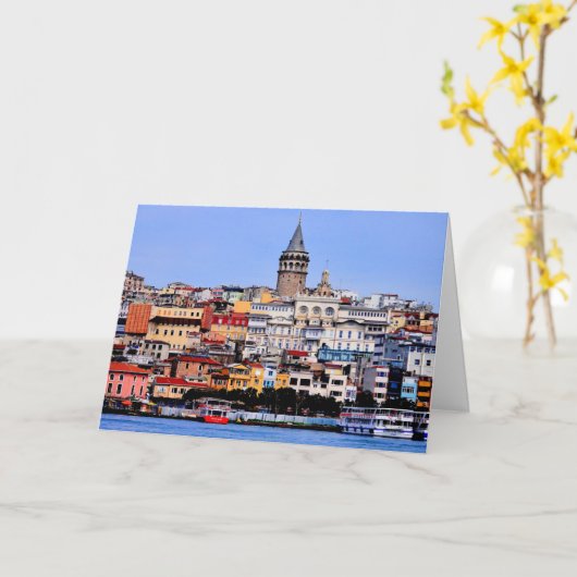 Istanbul, Türkei Karte (Gelbe Blume)