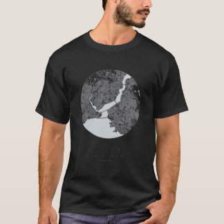 Istanbul Türkei Koordinaten Karte Heimatort T-Shirt