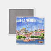 Istanbul Türkei Magnet (Vorderseite/Rückseite)