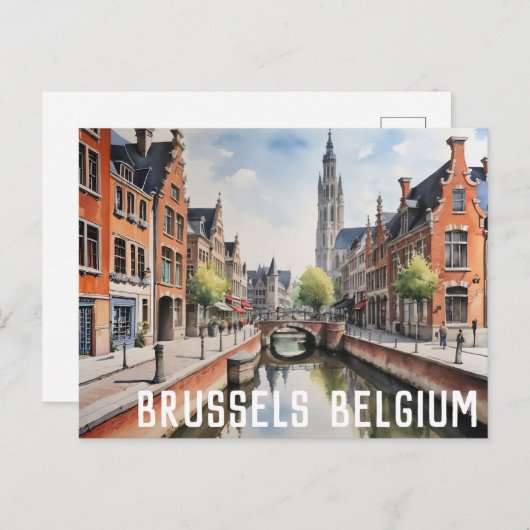 Istanbul Türkei Moschee Aquarellmalerei Postkarte (Vorne/Hinten)