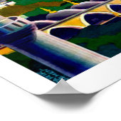 Istanbul, Türkei, Panoramablick auf die Küste Poster (Ecke)