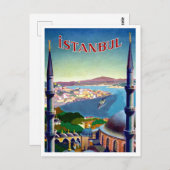 Istanbul, Türkei, Panoramablick auf die Küste Postkarte (Vorne/Hinten)
