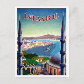 Istanbul, Türkei, Panoramablick auf die Küste Postkarte (Vorderseite)