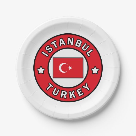 Istanbul Türkei Pappteller (Vorderseite)