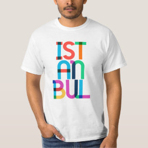 Istanbul Türkei Pop Art Letters T-Shirt