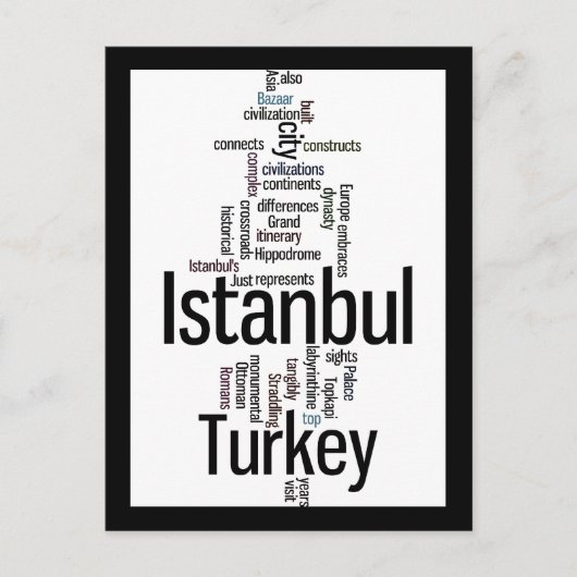 Istanbul Türkei Postkarte (Vorderseite)