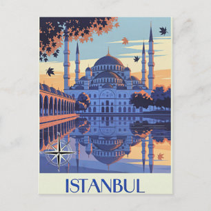 Istanbul, Türkei Reise  Feiertagspostkarte