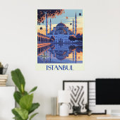 Istanbul, Türkei Reise Poster (Heimbüro)