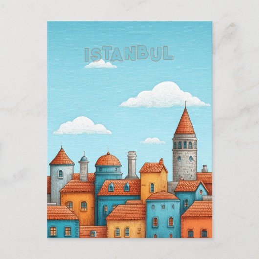 Istanbul Türkei Reise Postkarte (Vorderseite)