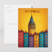Istanbul Türkei Reise Postkarte (Vorne/Hinten)