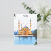 Istanbul Türkei Reise Postkarte (Stehend Vorderseite)