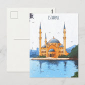 Istanbul Türkei Reise Postkarte (Vorne/Hinten)