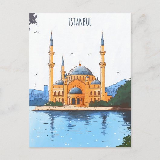 Istanbul Türkei Reise Postkarte (Vorderseite)