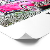 Istanbul Türkei Reisen Wasserfarben Hand gezogen Poster (Ecke)