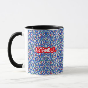 Istanbul Türkei Souvenir Blue und White Tasse
