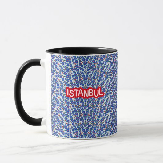 Istanbul Türkei Souvenir Blue und White Tasse (Links)