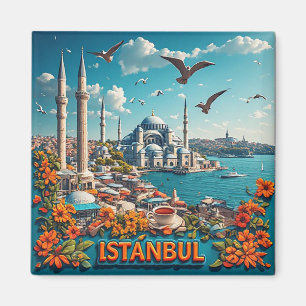 🧲 Istanbul Türkei Souvenir Von Ihrer Reise 🧲 Magnet