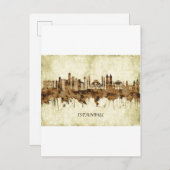 Istanbul Türkei Stadtbild Einladungspostkarte (Vorne/Hinten)