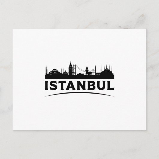 Istanbul Türkei Stadtbild Skyline Geschenkidee Postkarte (Vorderseite)