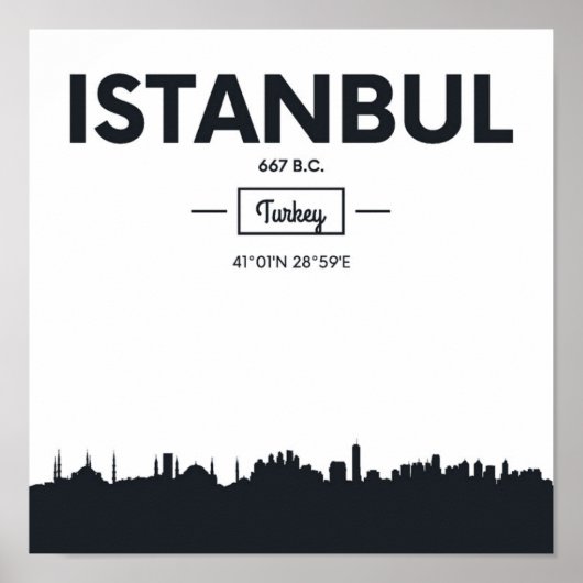 Istanbul, Türkei | Städtekoordinatoren Poster (Vorne)