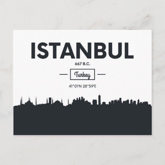 Istanbul, Türkei | Städtekoordinatoren Postkarte (Vorderseite)