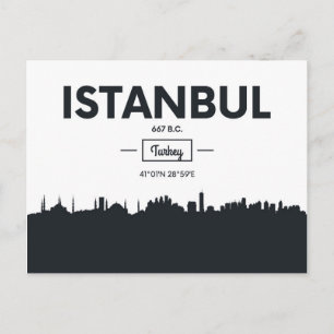 Istanbul, Türkei Städtekoordinatoren Postkarte
