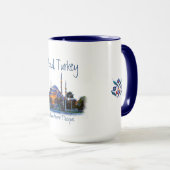 Istanbul, Türkei - Sultan Ahmet Moschee Tasse (VorderseiteRechts)