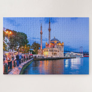 Istanbul, Türkei und Barockmoschee von Ortakoy Puzzle