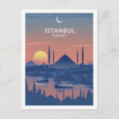 Istanbul Türkei Vintag Bekannter Reiseort Postkarte (Vorderseite)