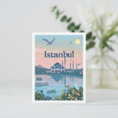 Istanbul Türkei Vintag Bekannter Reiseort Postkarte (Stehend Vorderseite)