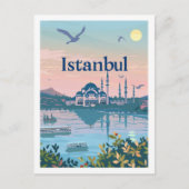 Istanbul Türkei Vintag Bekannter Reiseort Postkarte (Vorderseite)