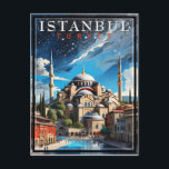 Istanbul Türkei Vintag Postkarte<br><div class="desc">Istanbul Türkei Vintag</div>