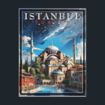 Istanbul Türkei Vintag Postkarte<br><div class="desc">Istanbul Türkei Vintag</div>