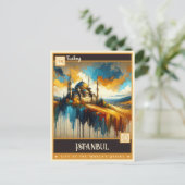 Istanbul, Türkei | Vintage Malerei Postkarte (Stehend Vorderseite)