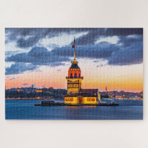 Istanbul, Turkey - baroque mosque of Ortakoy Jigsa Puzzle