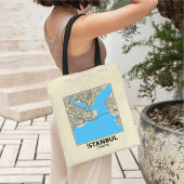 Istanbul, Turkey City Map Tote Bag Tragetasche