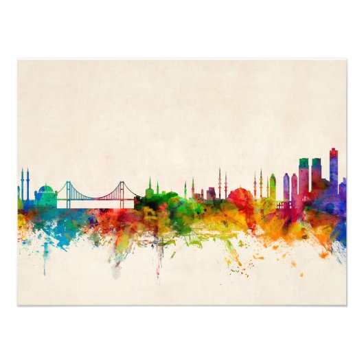 Istanbul Turkey Skyline Fotodruck (Vorne)