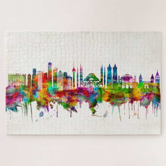 Istanbul Turkey Skyline Puzzle (Horizontal)