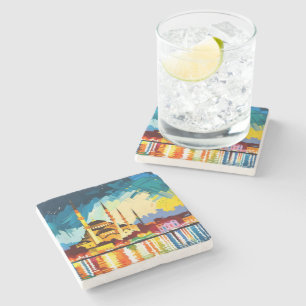 Istanbul Turkey Souvenir Steinuntersetzer