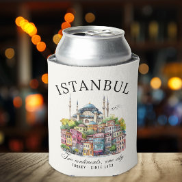 Istanbul Turkey Watercolor art city View Dosenkühler