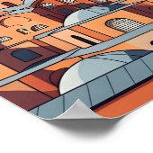 Istanbul Turkey with hagia Sophia and minarets Poster (Ecke)