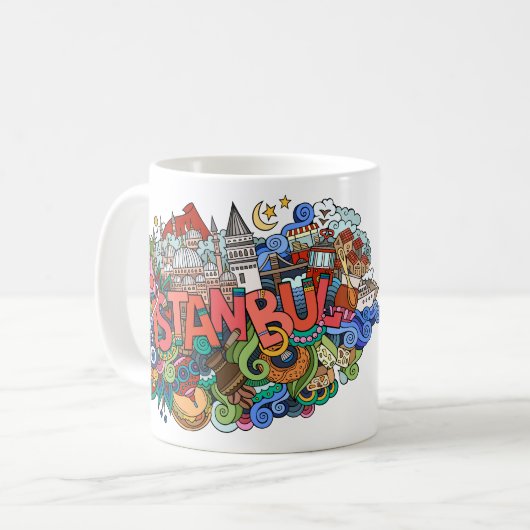 Istanbul Turkeye Kaffeetasse (Vorderseite Links)