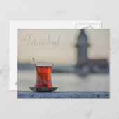 Istanbul - Türkische Teepostkarte Postkarte (Vorne/Hinten)