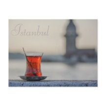 Istanbul - Türkische Teepostkarte