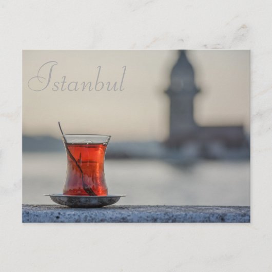 Istanbul - Türkische Teepostkarte Postkarte (Vorderseite)
