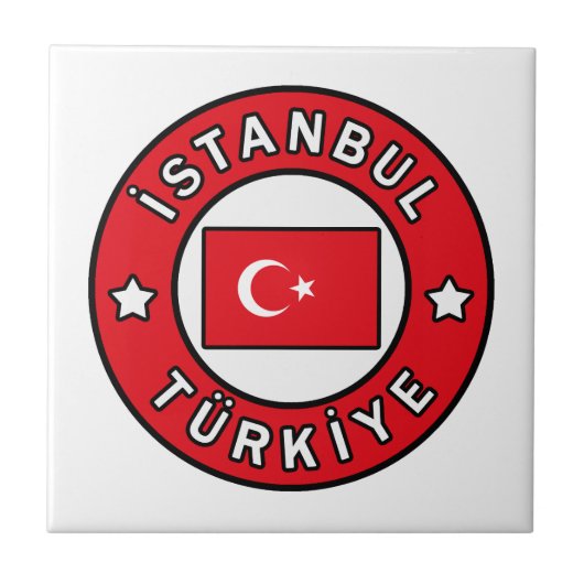 Istanbul Türkiye Fliese (Vorderseite)