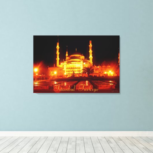 Istanbul Turkiye Moschee Fotografie Leinwanddruck (Insitu (Holzboden))