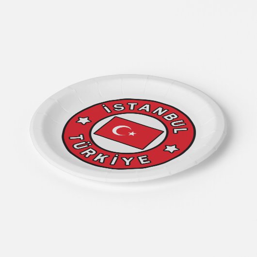 İstanbul Türkiye Pappteller (Schrägansicht)