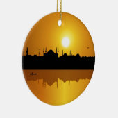Istanbul und Sonnenuntergang Keramikornament (Rechts)