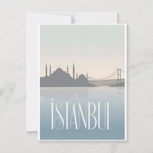 Istanbul Vintag Postkarte